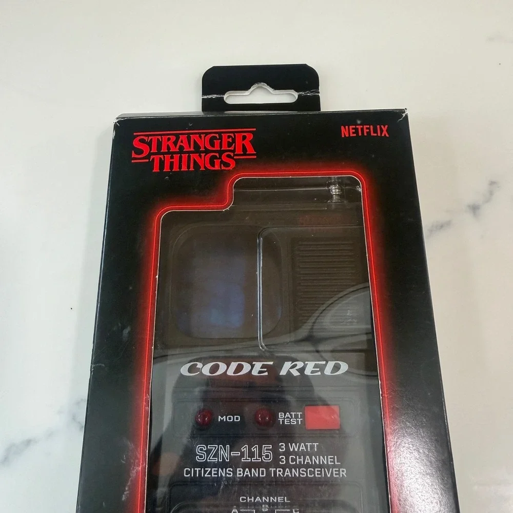 Stranger Things Code Red Walkie Talkie Case for iPhone 16 Pro Netflix Retro Blk‎